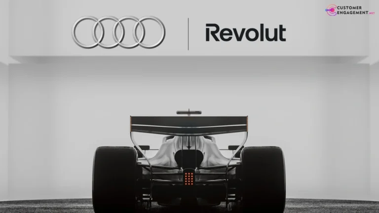 Audi F1 car with Revolut branding racing in Formula One championship