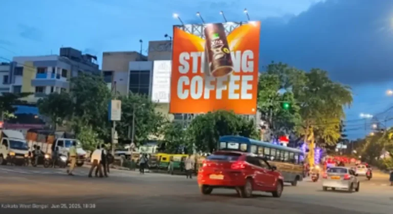 Platinum Outdoor's bold billboard campaign for Continental Coffee grabs attention all over Kolkata and strengthens the brand's strong presence.