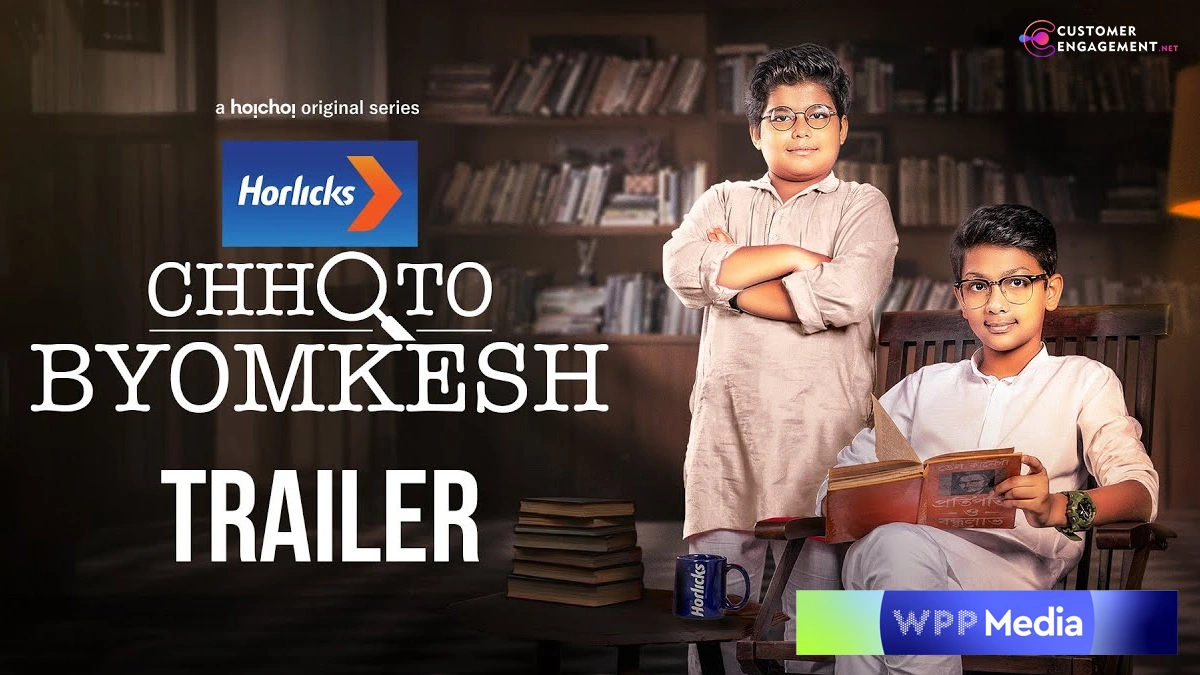 Horlicks Chhoto Byomkesh campaign poster featuring young detective Byomkesh