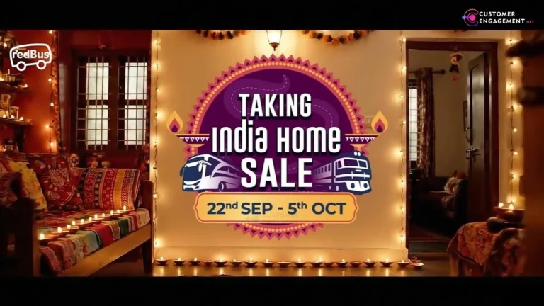 redBus AI-powered Dussehra campaign promotional banner with festival visuals