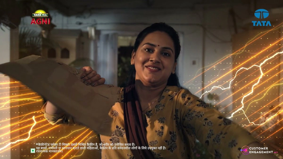 Cup of Tata Tea Agni Extra Josh tea showcasing rich color and energy boost