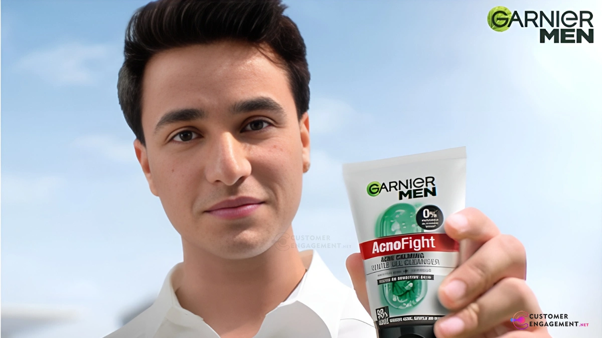 Garnier Men AcnoFight Gentle Cleanser product image with Abhishek Sharma as ambassador