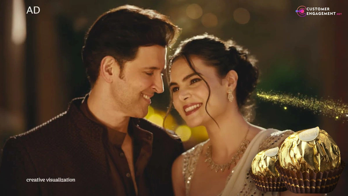Hrithik Roshan in Ferrero Rocher Diwali campaign with golden festive theme