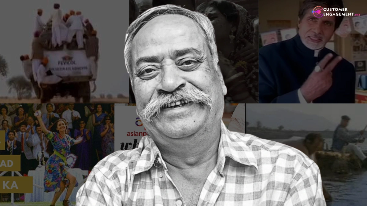 Piyush Pandey creating legendary ads for Fevicol, Cadbury, Asian Paints, and Vodafone