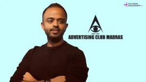 Surej Salim leading The Advertising Club Madras meeting as President for 2025–2026
