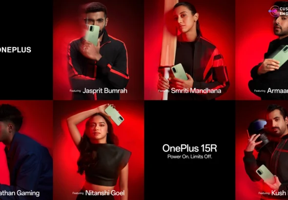 OnePlus India 12th anniversary "Power On. Limits Off" campaign featuring six star ambassadors and premium smartphones