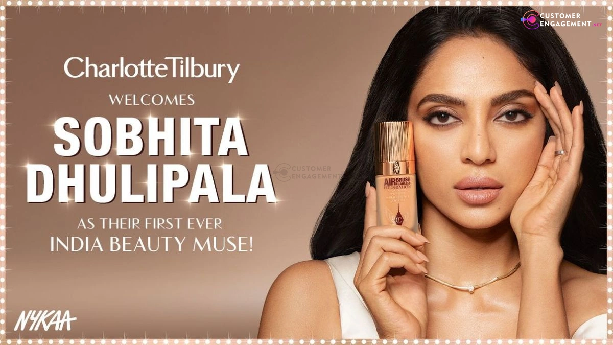 Sobhita Dhulipala in Charlotte Tilbury bridal glow makeup from Nykaa Rulebook for Brides campaign with Hollywood Flawless Filter and Pillow Talk lipstick