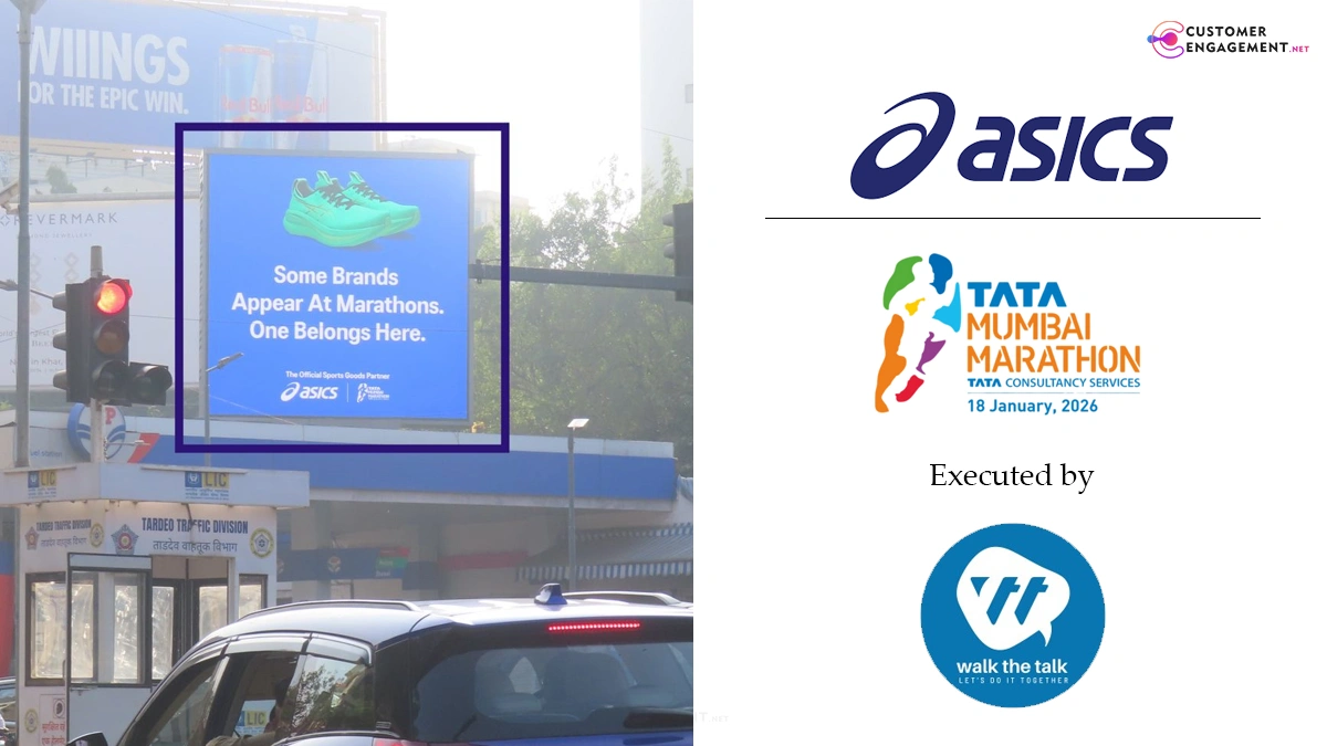 ASICS Dominates Tata Mumbai Marathon with Premium OOH at Pedder Road & Cadbury Junction