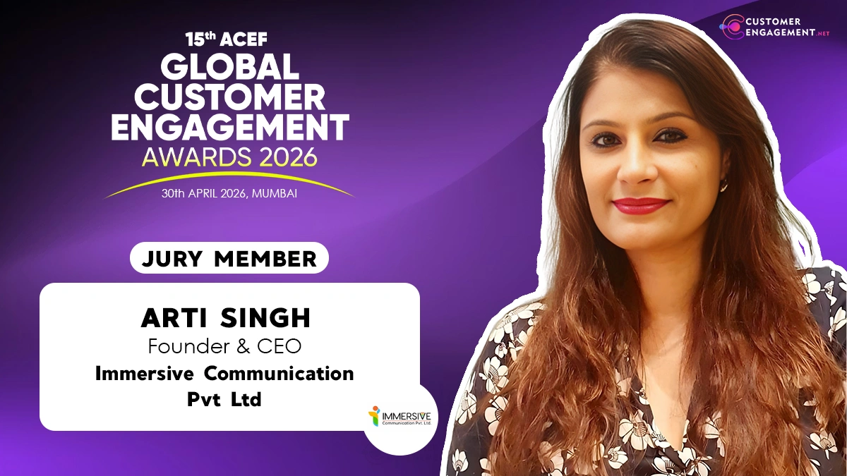 Immersive Communication’s Arti Singh Joins Jury for 15th ACEF Global Customer Engagement Awards