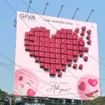 GIVA 3D Valentine’s billboard