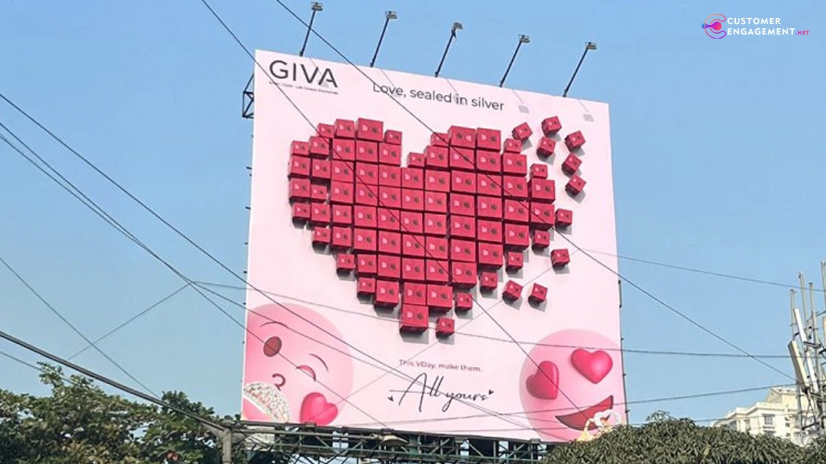 GIVA 3D Valentine’s billboard