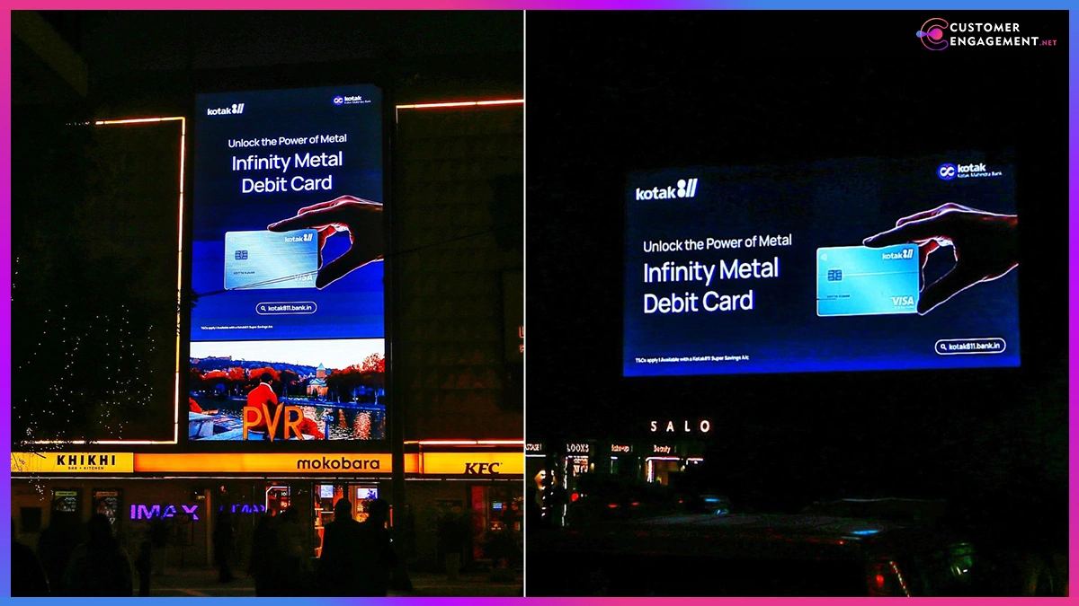 Kotak Mahindra Bank Unleashes Infinity Metal Debit Card Blitz on XL DOOH