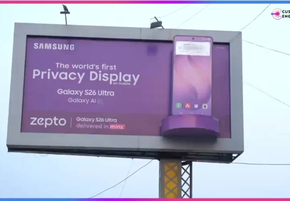 Zepto 3D OOH Samsung Galaxy S26 Ultra privacy feature