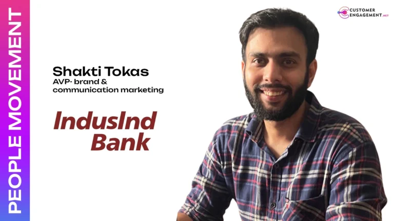 Shakti Tokas IndusInd Bank AVP brand marketing