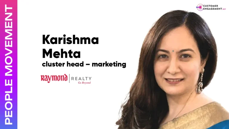aymond realty has appointed karishma mehta as cluster head