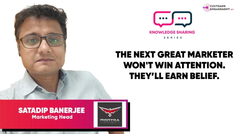 Satadip Banerjee – Marketing Head – Montra Electric (LMM, e-SCV, Etrac)