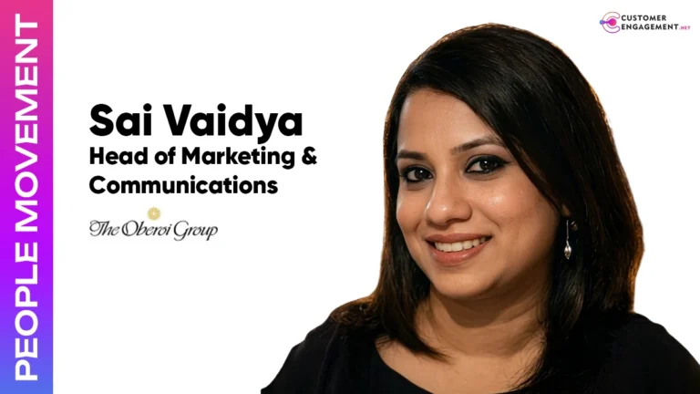 customer engagement network Sai Vaidya The Oberoi Mumbai Head Marketing Communications