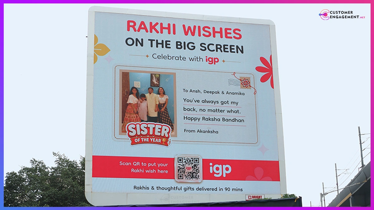 customer engagement network IGP interactive Rakhi billboard sibling stories