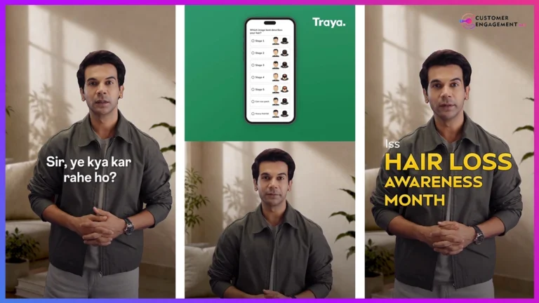 customer engagement network Traya hair loss campaign Rajkummar Rao