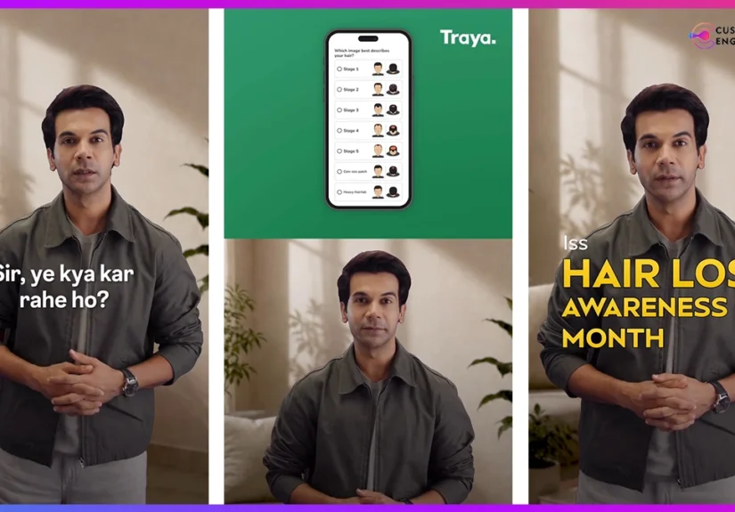 customer engagement network Traya hair loss campaign Rajkummar Rao