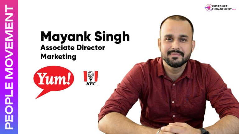 Mayank Singh Associate Director Marketing KFC India customer engagement network