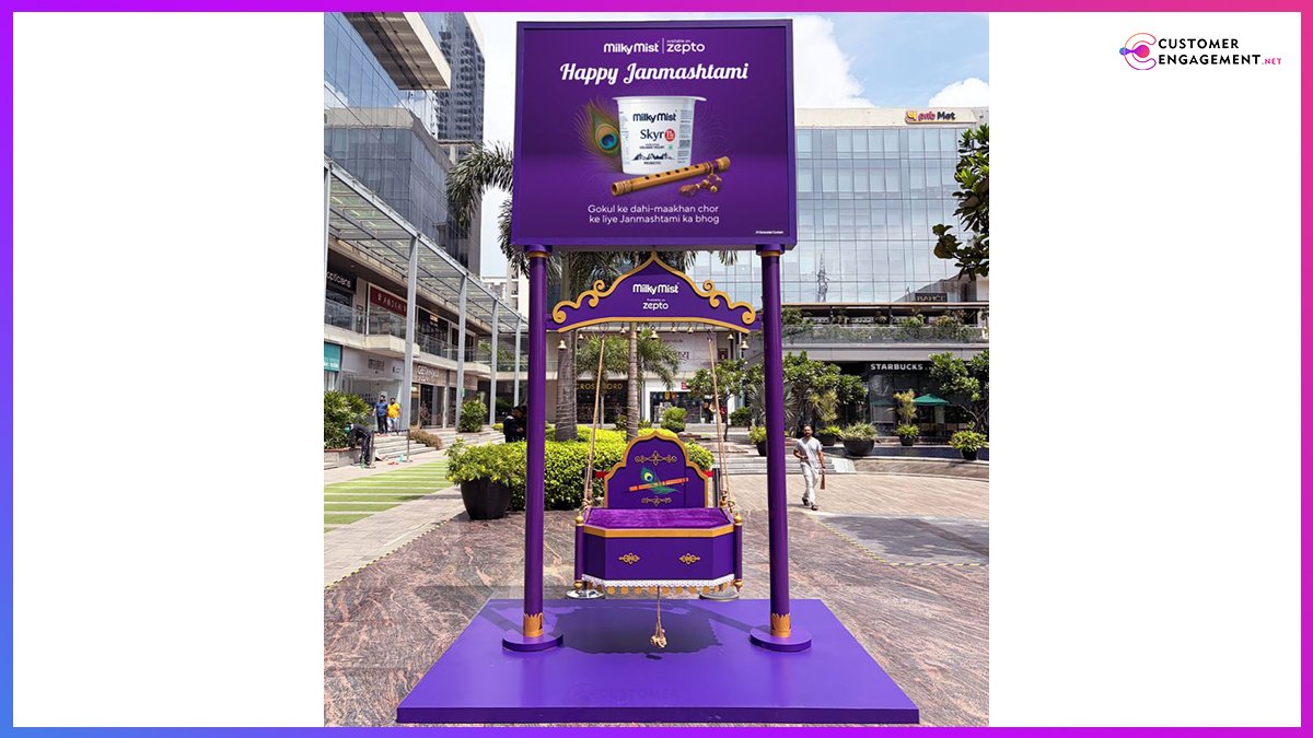 Milky Mist Janmashtami activation Skyr Zepto customer engagement network