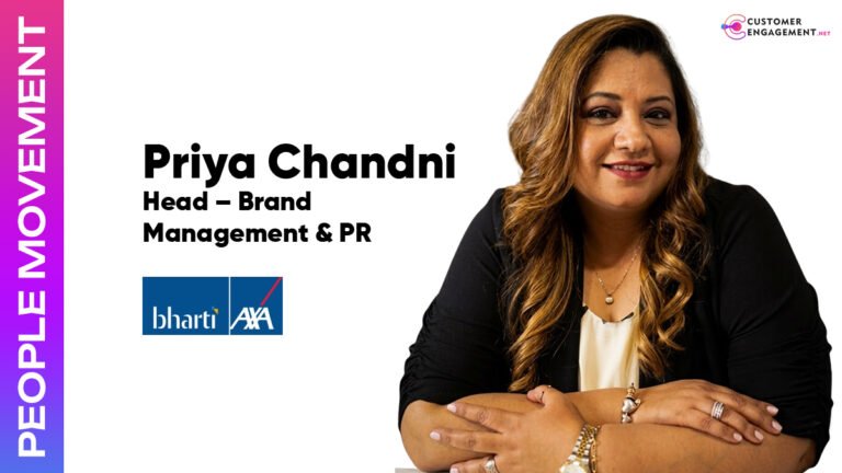 customer engagement network Priya Chandni Bharti AXA Life Head Brand Management PR