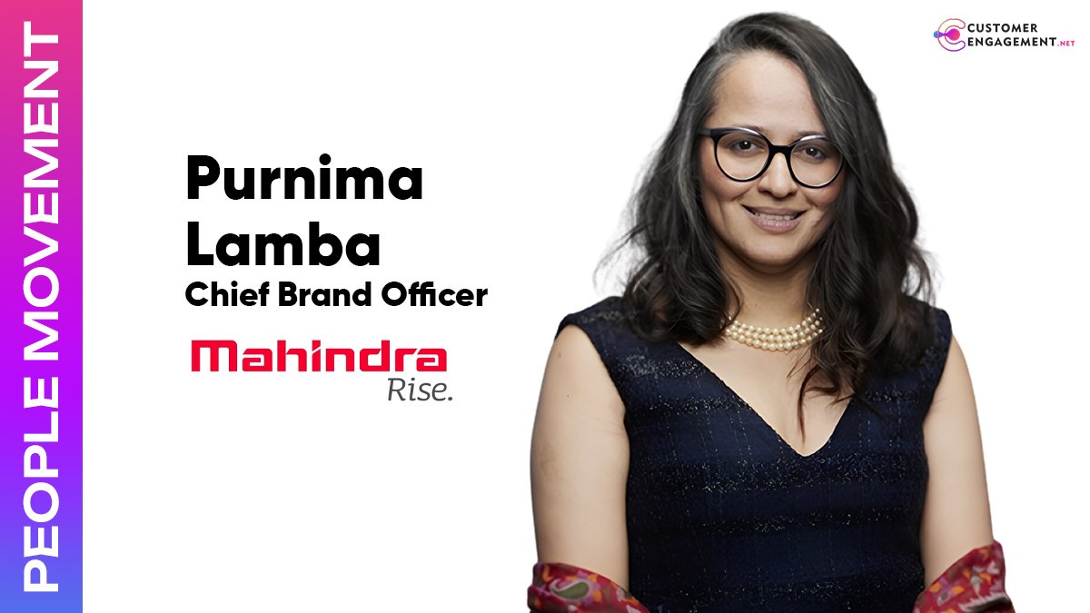 customer engagement network Purnima Lamba Chief Brand Officer Mahindra Group